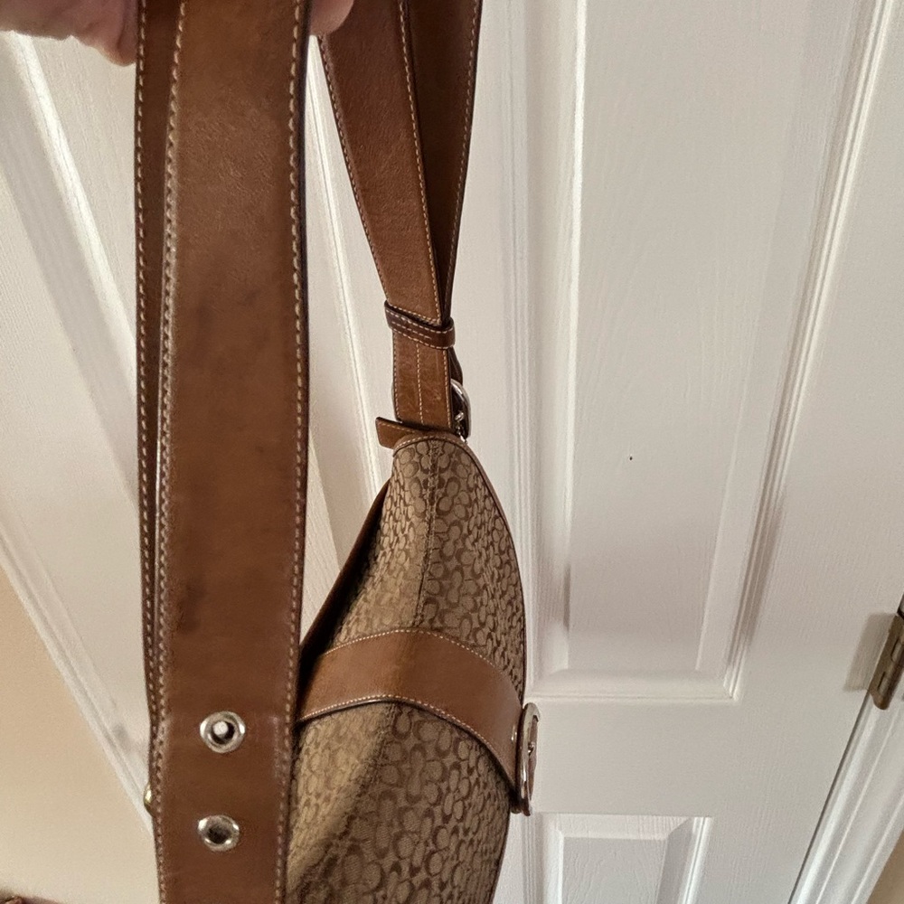 Coach VINTAGE 2004 (6376) SoHo Mini C Signature Brown/Tan Shoulder Bag VGUC - Picture 10 of 16